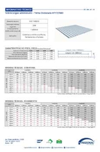 Informativo Técnico - Telha Metálica Ondulada 17/980