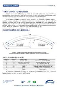 Informativo Técnico - Telha Calandrada